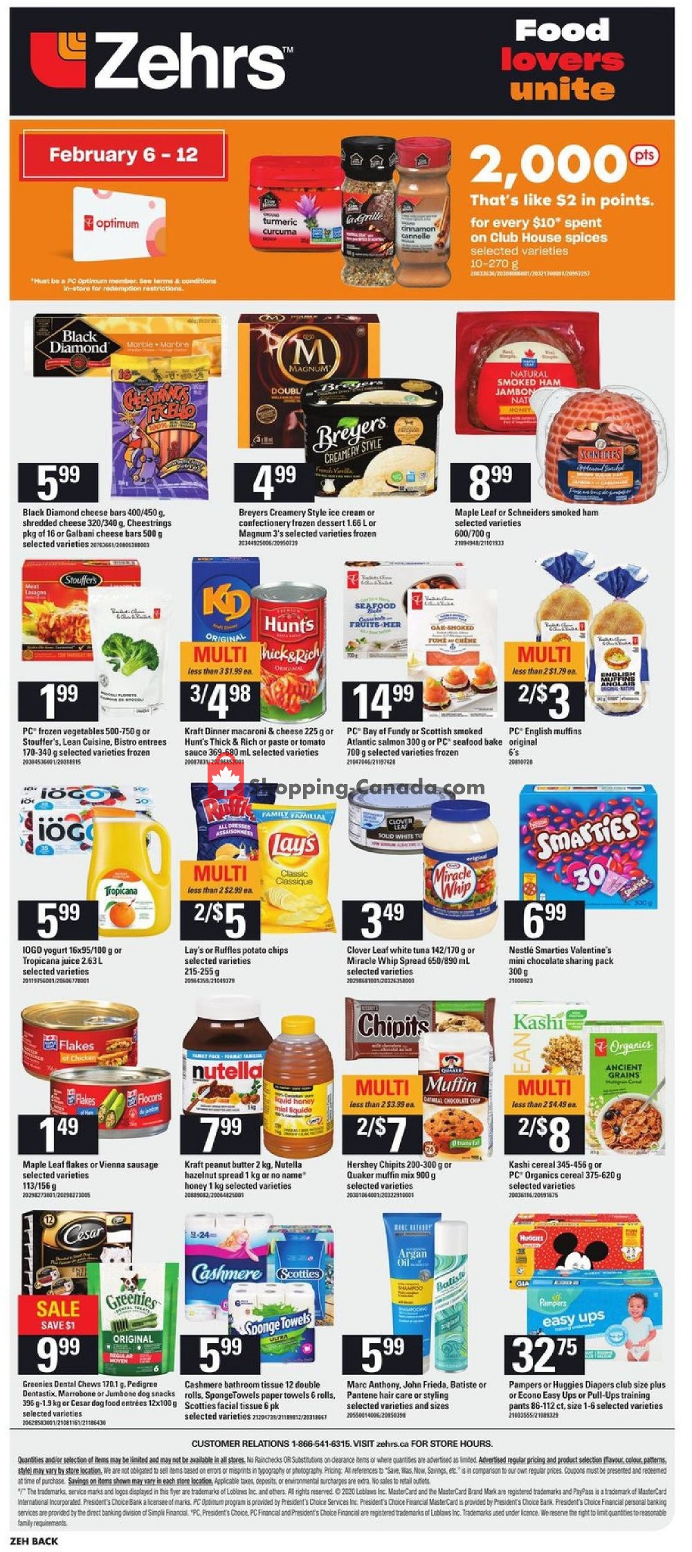 Zehrs flyer from Thursday February 6, 2020 to Wednesday February 12, 2020 - page 12