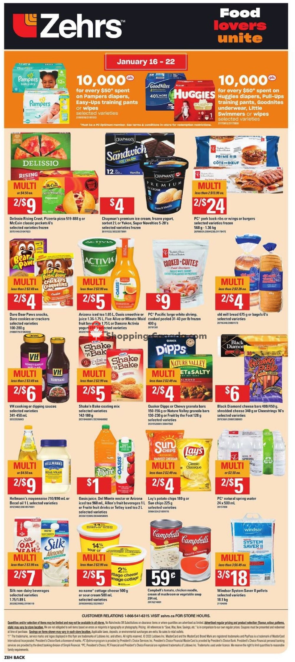Zehrs flyer from Thursday January 16, 2020 to Wednesday January 22, 2020 - page 16