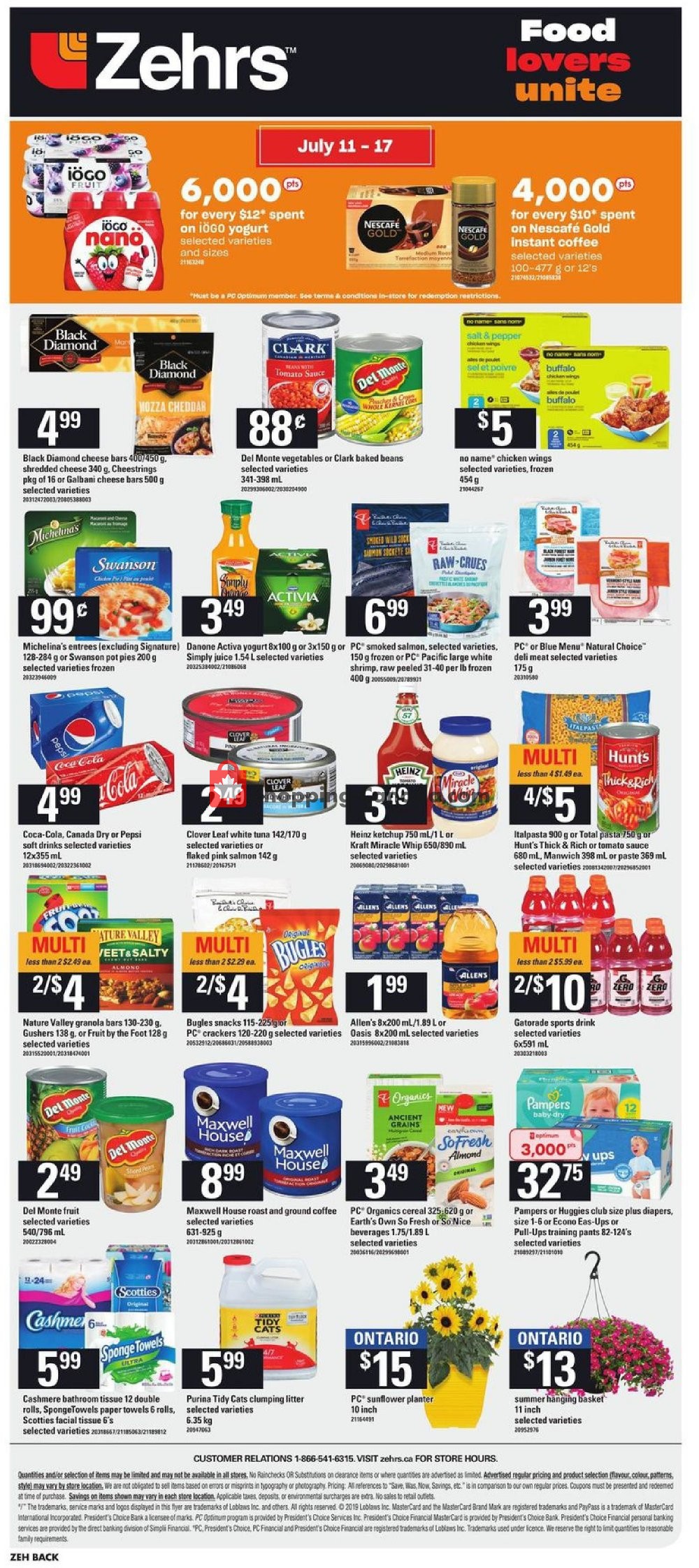 Zehrs flyer from Thursday July 11, 2019 to Wednesday July 17, 2019 - page 16