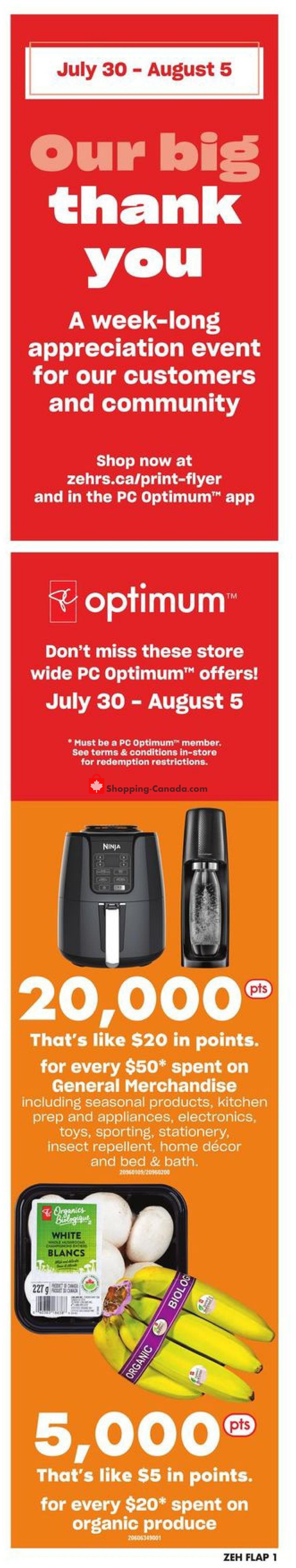 Zehrs Canada Flyer Food Lovers Unit July 30 August 5 2020