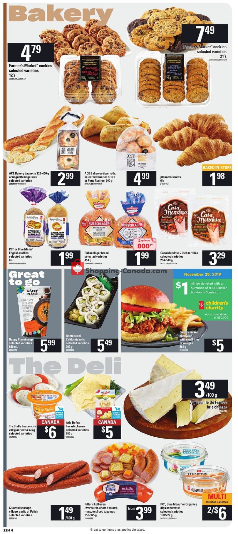 Zehrs Canada, flyer (Food Lovers Unit) November 28 December 4