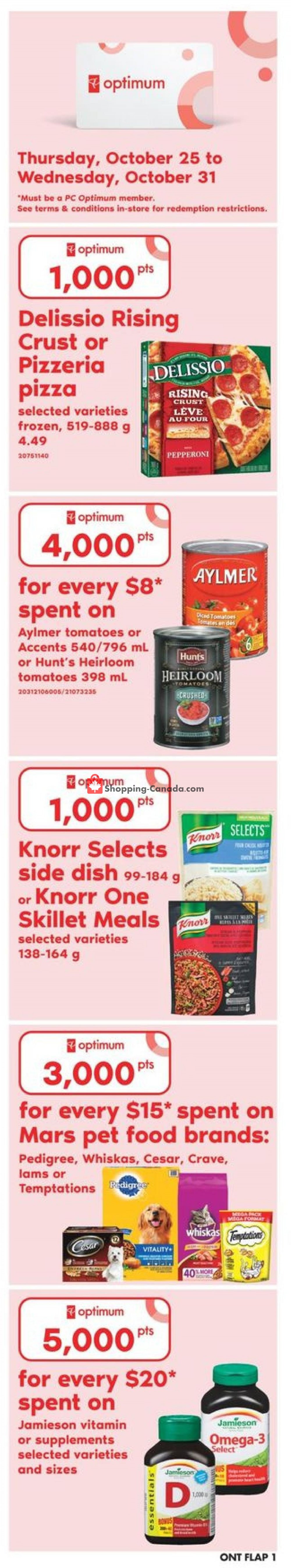 Zehrs flyer from Thursday October 25, 2018 to Wednesday October 31, 2018 - page 1
