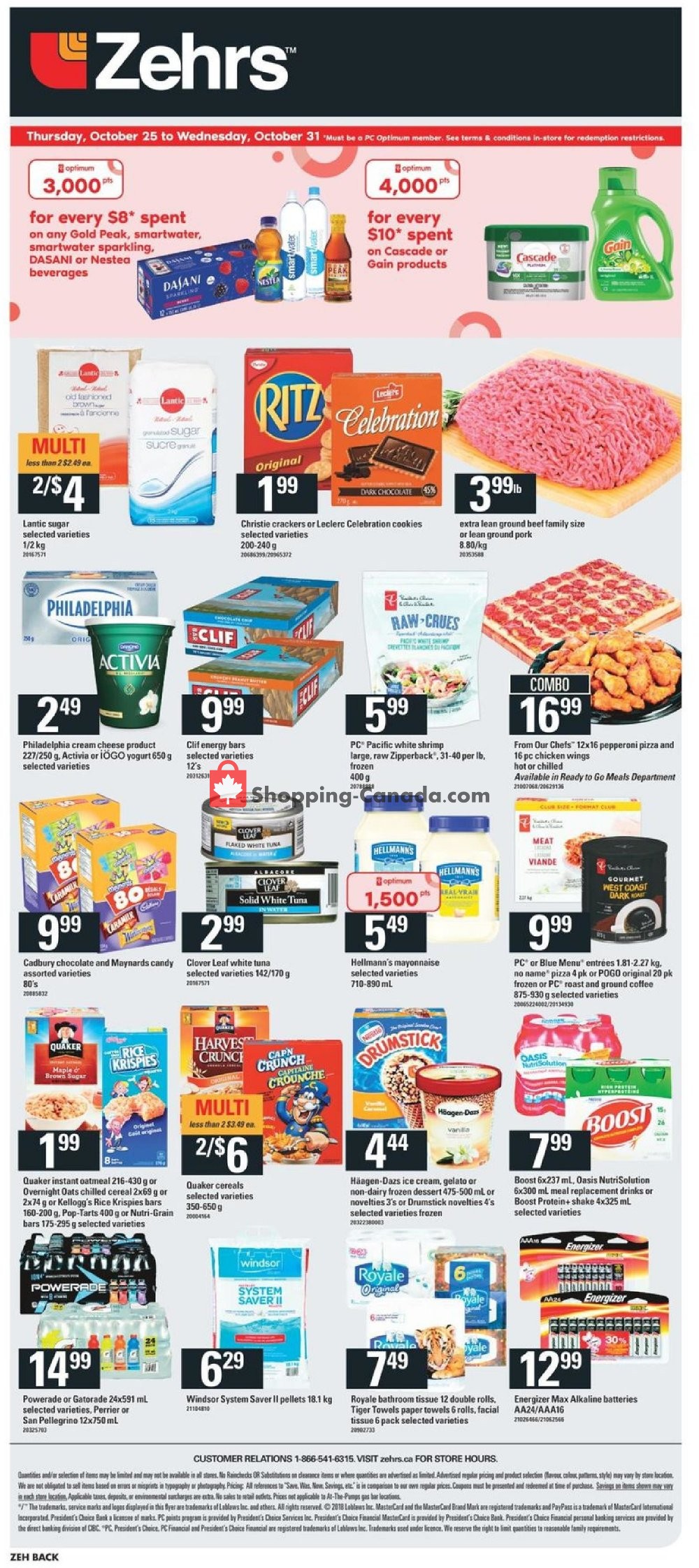 Zehrs flyer from Thursday October 25, 2018 to Wednesday October 31, 2018 - page 19