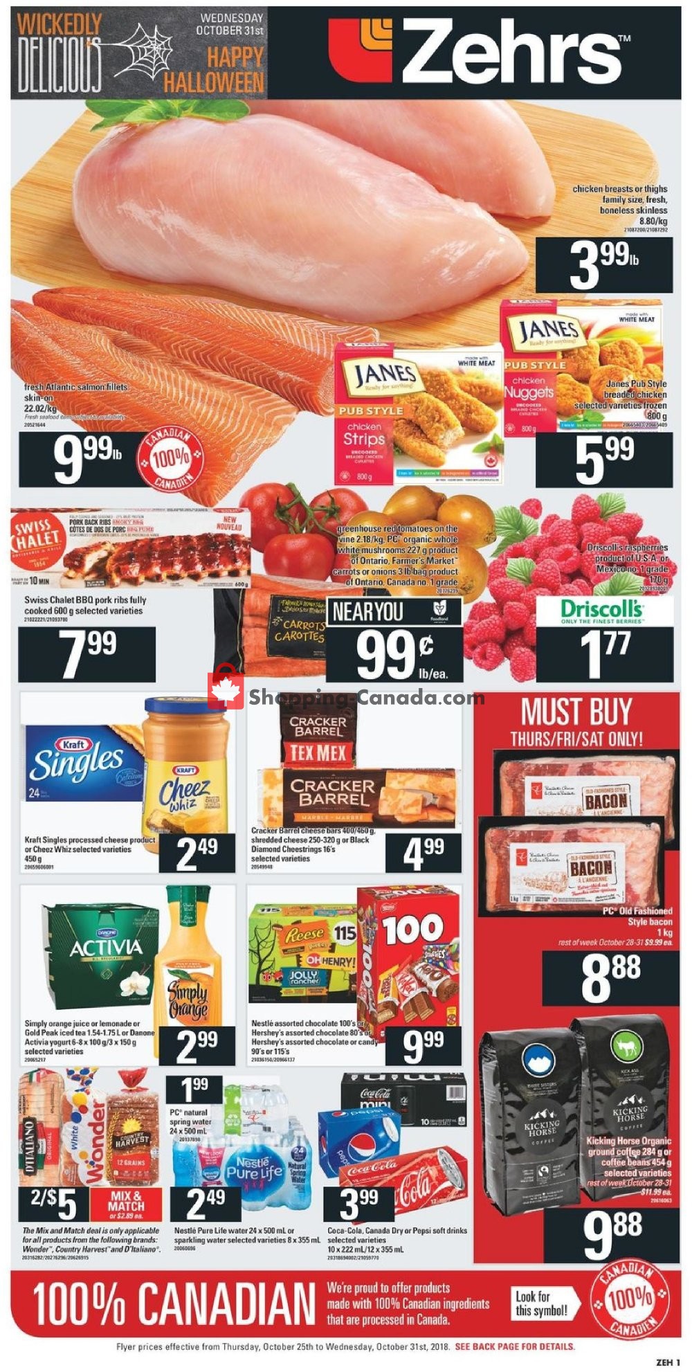 Zehrs flyer from Thursday October 25, 2018 to Wednesday October 31, 2018 - page 3