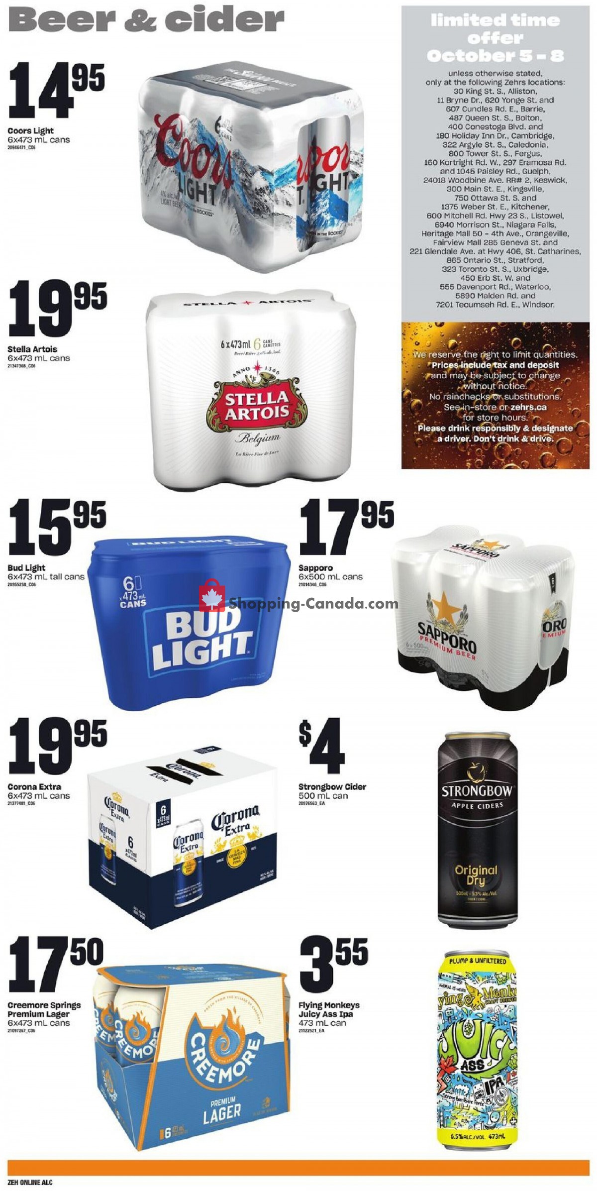Zehrs flyer from Thursday October 5, 2023 to Wednesday October 11, 2023 - page 13