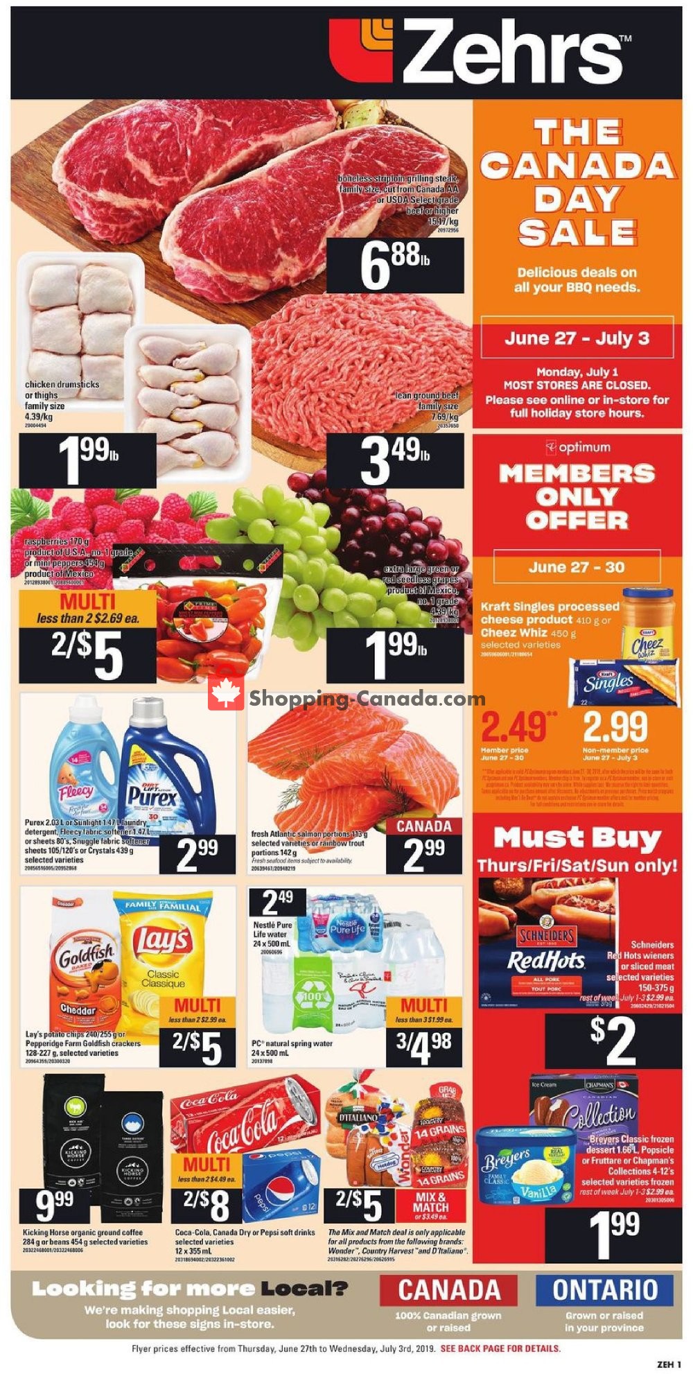 Zehrs flyer from Thursday June 27, 2019 to Wednesday July 3, 2019 - page 3