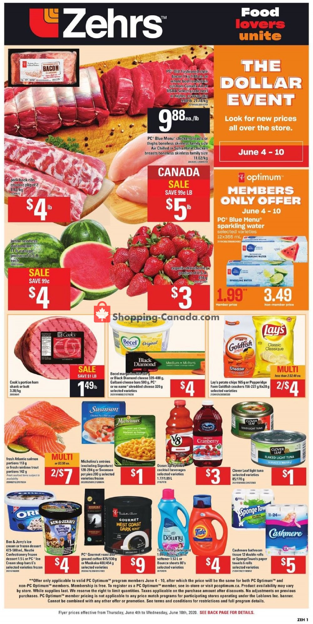 Zehrs flyer from Thursday June 4, 2020 to Wednesday June 10, 2020 - page 1